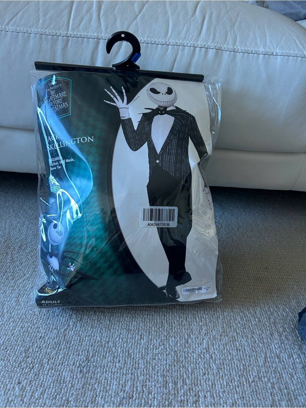 Ellington Jack Skellington Costume - Black & White